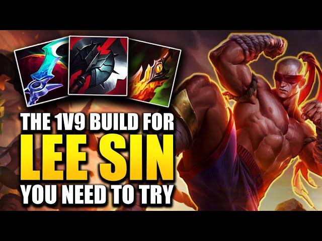 THE ONLY LEE SIN BUILD YOU NEED TO 1V9 GAMES *MUST TRY*