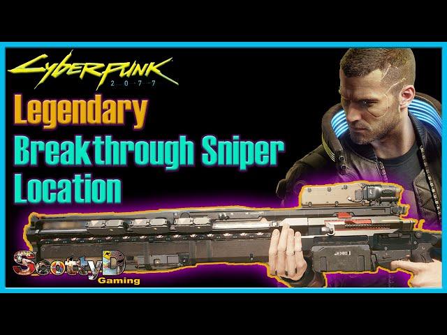 Cyberpunk Legendary Breakthrough Location (Where to Find Crafting Spec Best Tech Sniper Rifle Weapon