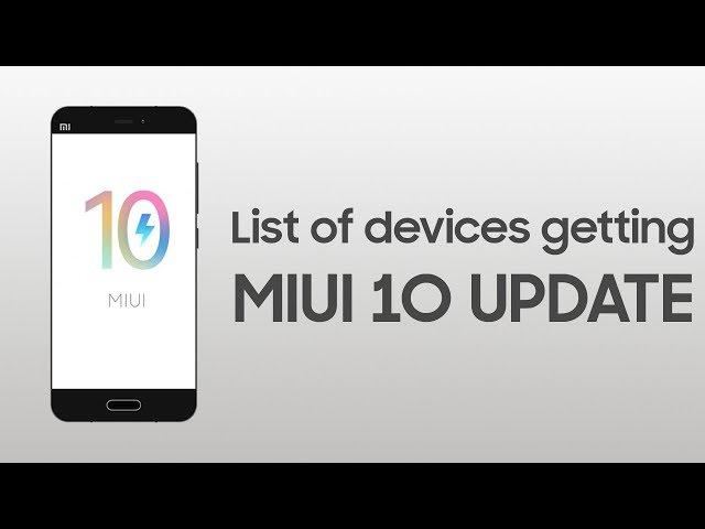 Complete list of Xiaomi devices getting MIUI 10!