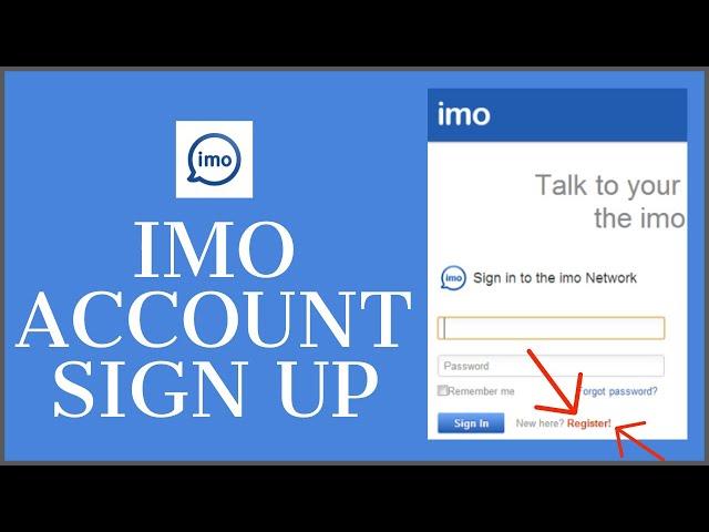 IMO Account Sign Up: How to Open/Create IMO Account 2021?