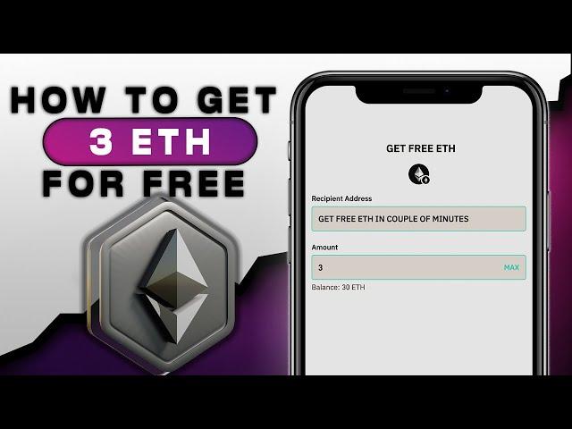 Get 3 ETH for Free: Easy Step-by-Step Guide (Promo Code)