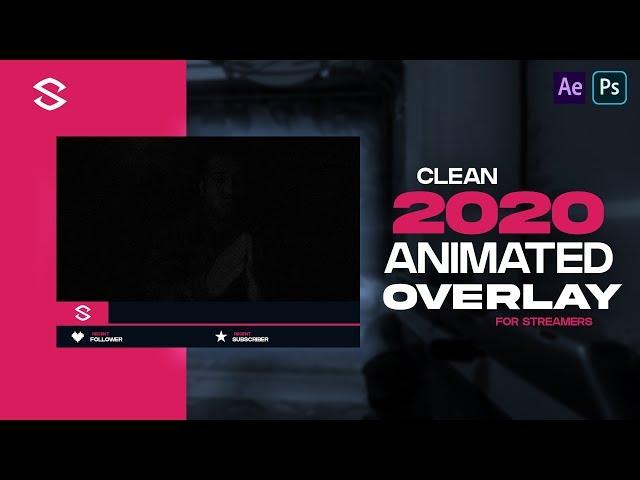 2020 Clean Animated Icon Overlay For Streamers