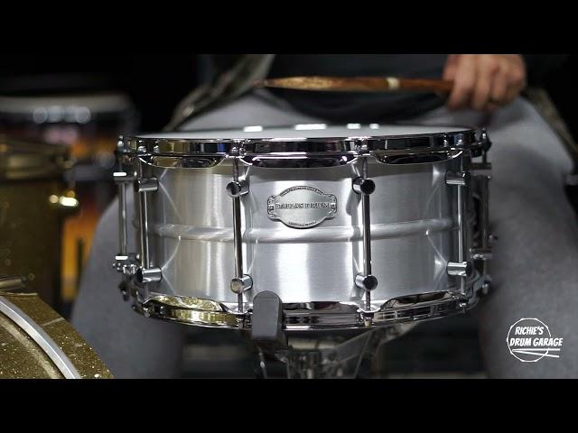 Dallas Custom Drums Aluminum Snare Drum - 14" x 6.5" - Sound/Video Demo