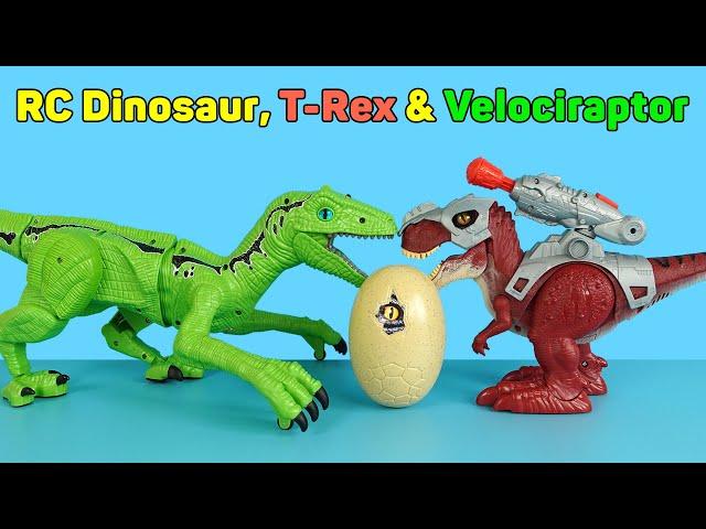 RC Dinosaur - Dino Wars T-Rex Robo Alive, Remote Control Velociraptor | Unboxing & Review