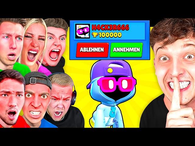 Ich PRANKE ALLE YOUTUBER mit UNFAIREN TRICKS in BRAWL STARS und das passierte...