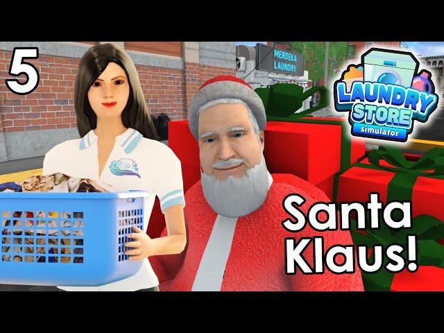 UPDATE BARU 2.1! ADA CERITA SANTAKLAUS!  | LAUNDRY STORE SIMULATOR #5