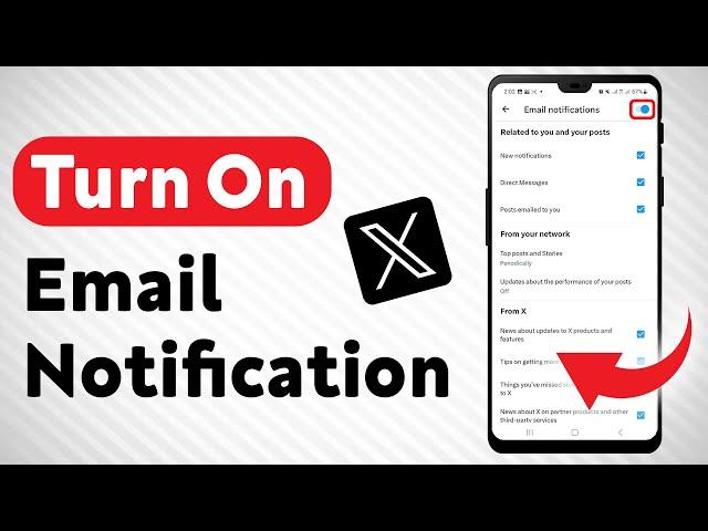 How To Turn On Email Notifications On X Twitter - Updated