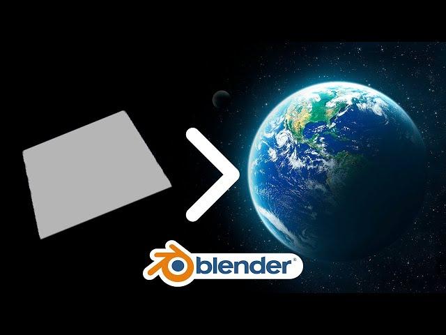 ЗЕМЛЯ ЗА 1 МИНУТУ в Blender 2.8 | Ленивый Блендер 2.82