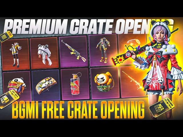 NEW PREMIUM CRATE OPENING | BGMI FREE PREMIUM CRATE OPENING | BGMI CRATE OPENING