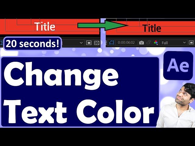 How to change the color of text in After Effects