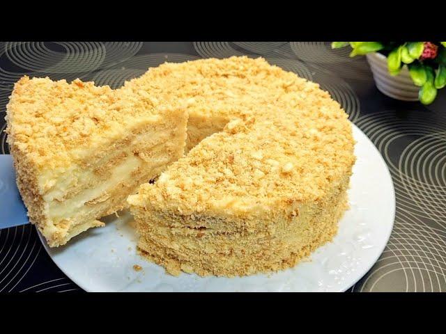 Cake in 5 minutes! You will make this cake every day. WITHOUT OVEN! Napoleon cake