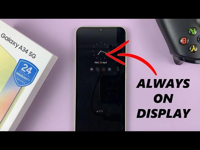 Samsung Galaxy A34 5G: How To Enable / Disable and Customize Always ON Display