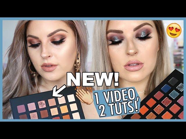 TWO Makeup Tutorials!  HUGE Affordable Eyeshadow Palette Haul & Swatches!