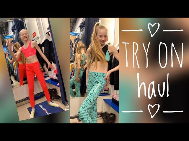 Try on haul with Kira Khristenko. SHOPPING. Sport girl.