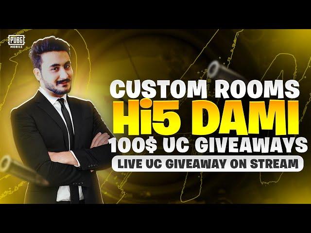 10K CASH ROOMS  |  PUBG MOBILE LIVE ADVANCE CUSTOM ROOMS UC GIVEAWAY - Hi5 DaMi