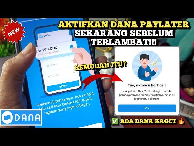 Cara Aktifkan Dana Paylater Supaya Bisa Pinjam Uang di Dana | Memunculkan Dana Paylater Mudah!!!