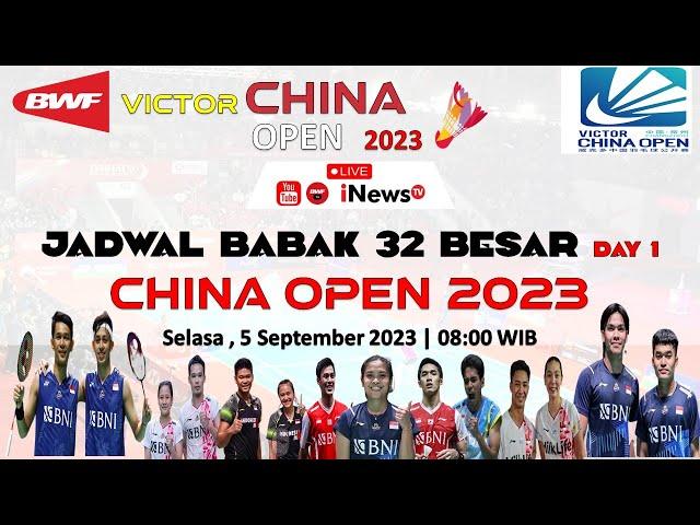 Jadwal China Open 2023 Hari Ini Day 1 R32 Live INEWS TV ~ LEONIL vs CHINA ~ 9 Wakil Indonesia Day 1