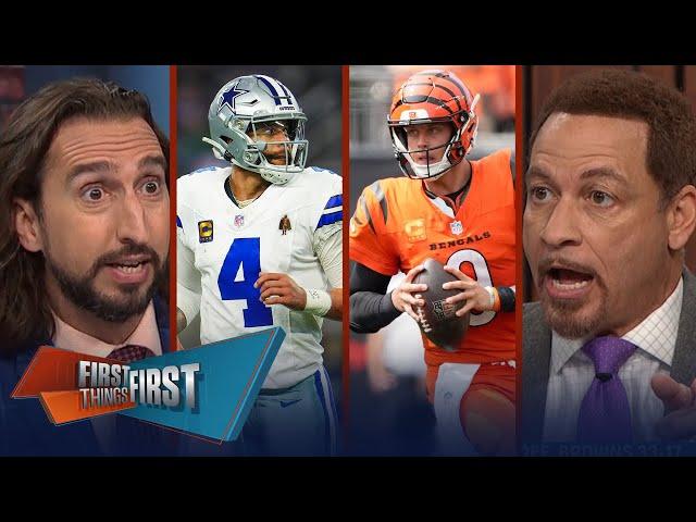 Cowboys defeat Browns, Dak signs extension, Should the Bengals panic? | NFL | FIRST THINGS FIRST