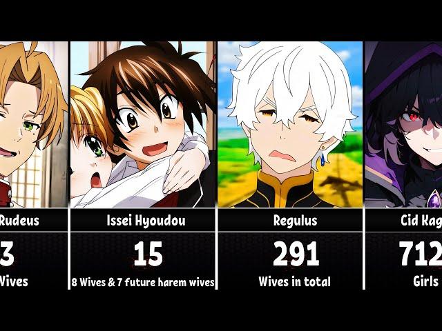 Biggest HAREMS of Anime Characters