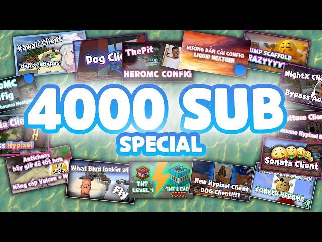 4000 Subscribers - [Hypixel Montage Hacking]