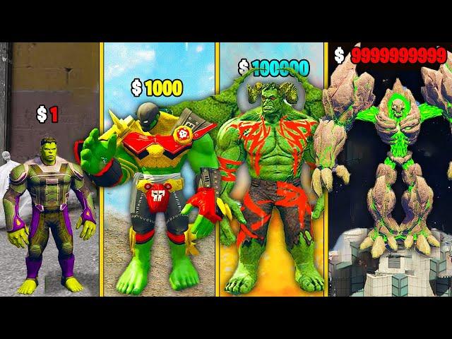 $1 HULK SUIT to $9,999,999,9999 HULK SUIT in GTA 5!