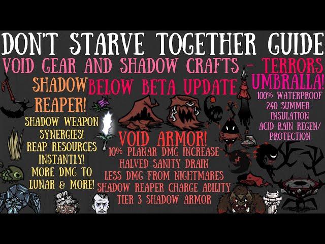 Void Gear & Shadow Craft Mechanics - Terror Below Update - Don't Starve Together Guide [BETA]