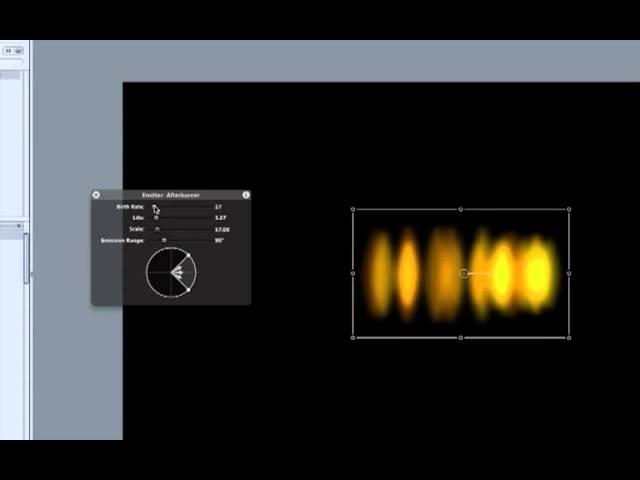 How to adjust the Particle Emitter in Motion 4