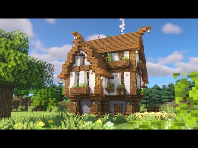 How To Build a Medieval House in Minecraft | Easy Medieval House Tutorial