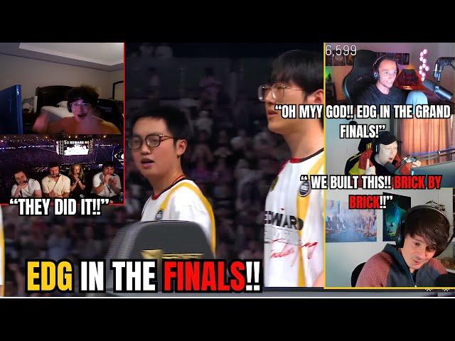 VALORANT Pros and Streamers react to EDG defeating Leviatan!!