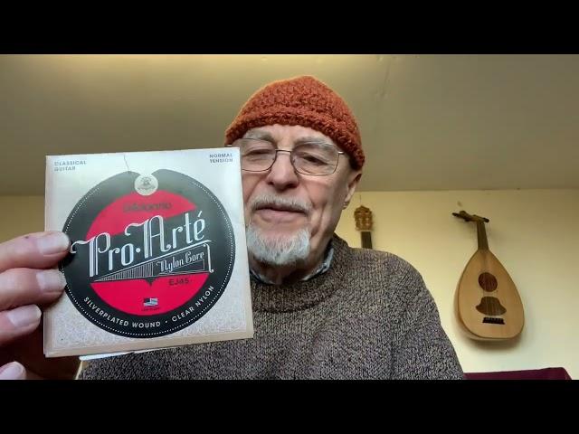 Which D'addario strings for nylon stringed guitar. Pete Carter.