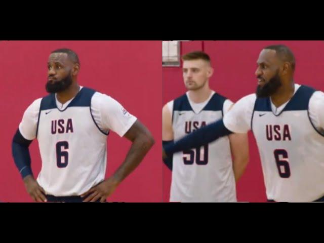 LeBron James mic'd up for USA Basketball training camp!!!