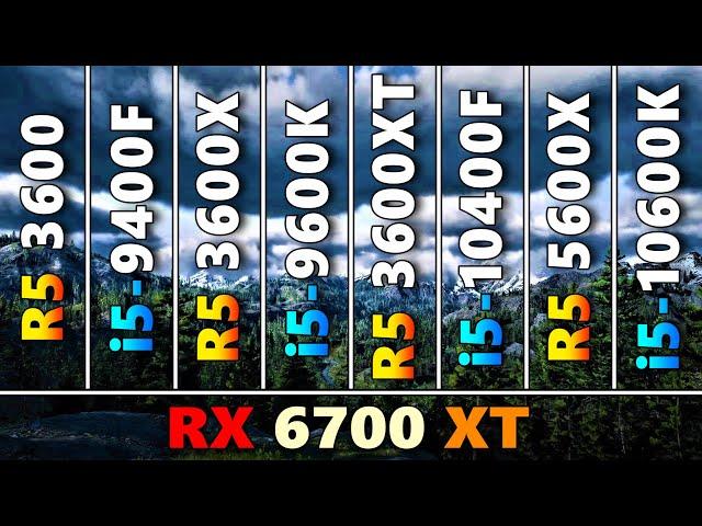 R5 3600 vs i5 9400F vs R5 3600X vs i5 9600K vs R5 3600XT vs i5 10400F vs R5 5600X vs i5 10600K