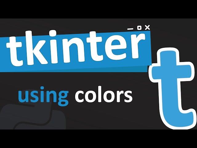 Using colors in tkinter