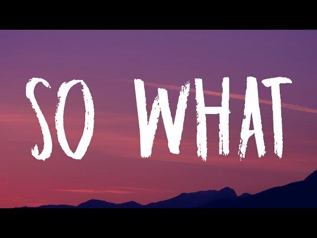 P!nk - So What (Lyrics)