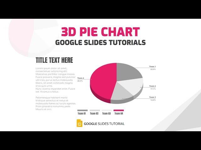 How to make a 3D pie chart with animation | Google Slides