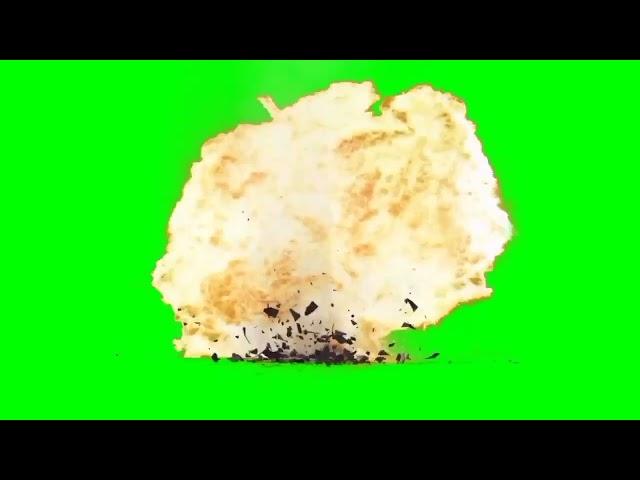 Nuclear bomb meme green screen