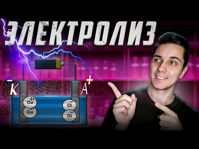 ЭЛЕКТРОЛИЗ простым языком | Химия 9 класс