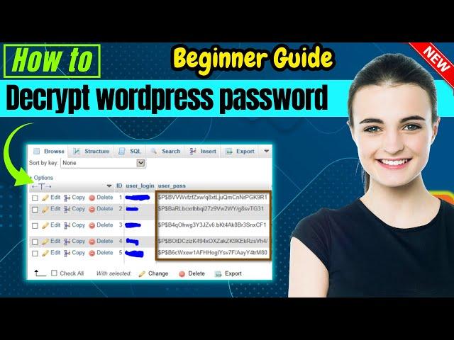 How to decrypt wordpress password from database 2024 | Full guide