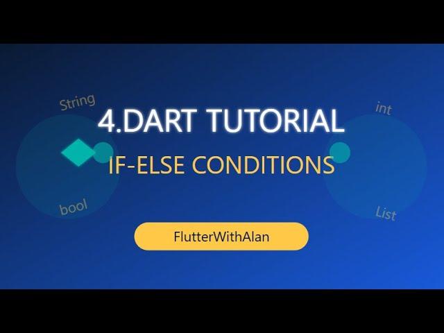 If-Else Condition in Dart | Simple Explanation with Example | flutterwithalan |