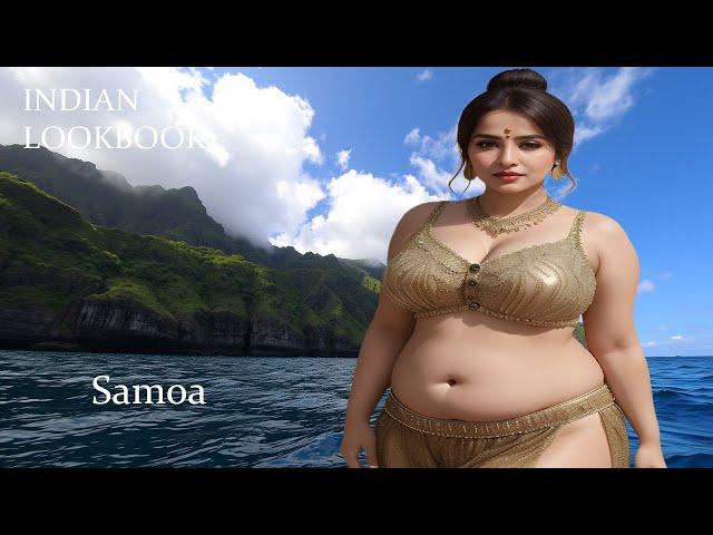 4K AI Art Indian Lookbook Meets Samoa