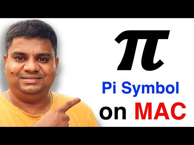 How To Type Pi Symbol On MAC