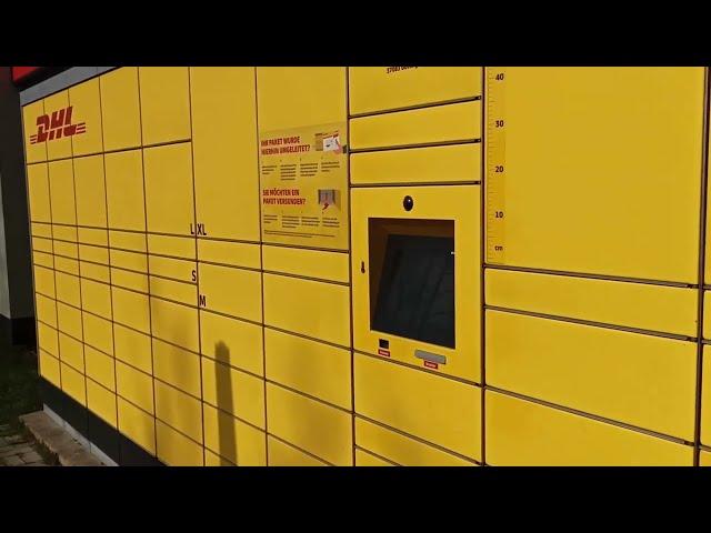 Как Забрать ПОСЫЛКУ с Почтомата DHL в Германии / Как пользоваться почтоматом Packstationen DHL