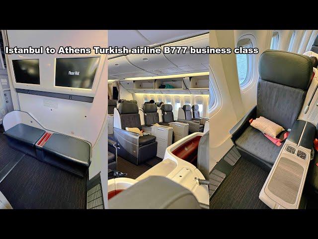 Istanbul to Athens Turkish airline B777 business class TK209