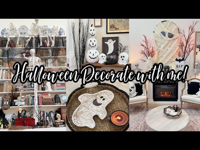  HALLOWEEN DECORATE WITH ME // SPOOKY LIVING ROOM DECORATING IDEAS // HALLOWEEN 2024 