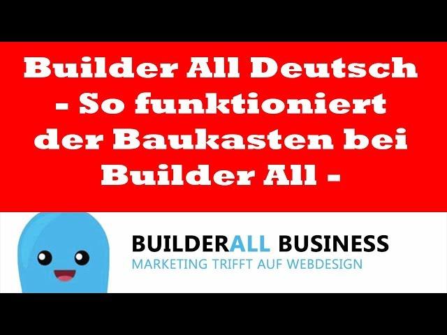 Builder All Deutsch - So funktioniert der Baukasten bei Builder All