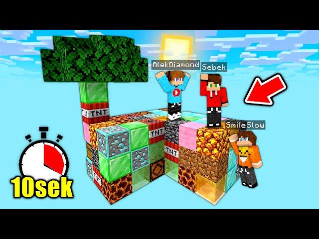 CAŁY SKYBLOCK ZMIENIA SIĘ CO 10 SEKUND w Minecraft z SmileSlow!