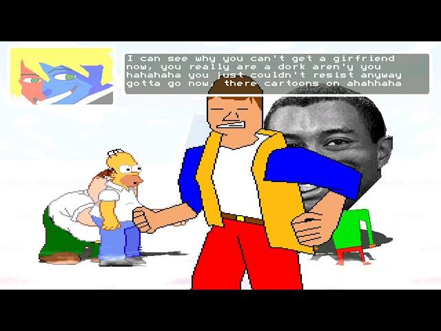 NICK54222 MUGEN: Homer Simpson and Peter Griffin VS Dee Bee Kaw and Omega Tiger Woods (Fernando V.)