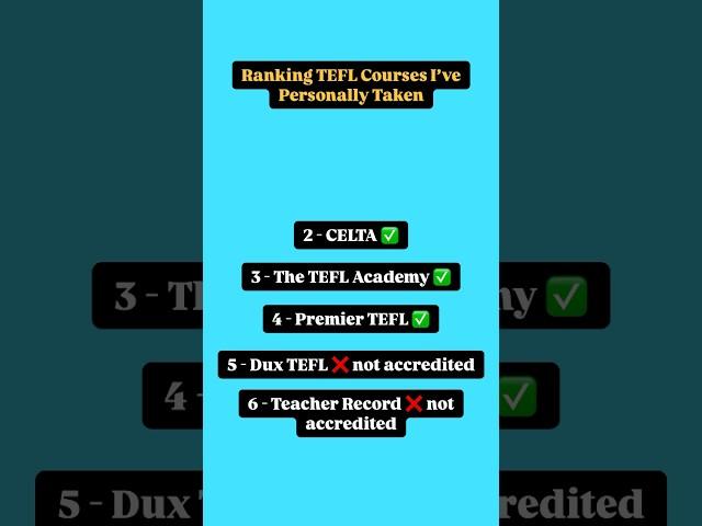 BEST TEFL Certificates RANKED (I’ve tested them all!) ️