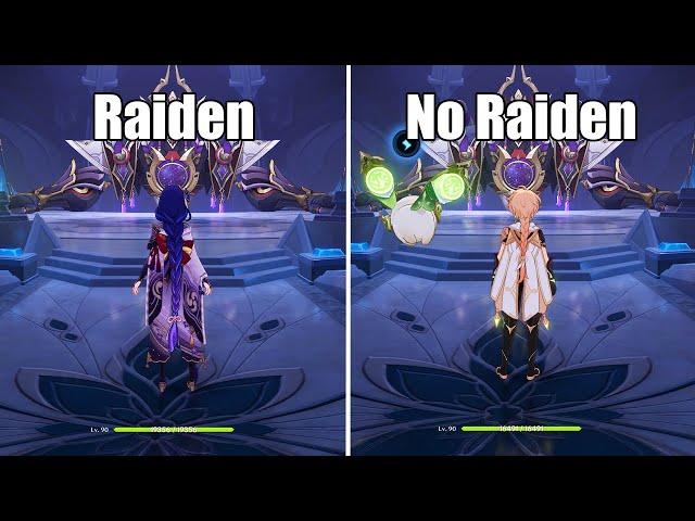 Scaramouche Boss With vs Without The Raiden Shogun - Genshin Impact