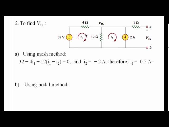 Thevenin's theorem - Example